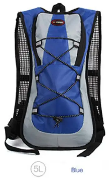 Blue Bag Походная модная сумка для воды, гидратационный рюкзак для пеших прогулок, скалолазания, бега, спортивная сумка для воды, мягкая фляга - Цвет: Blue Bag