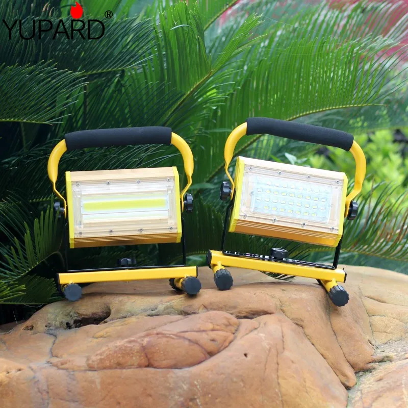 

100w Led Portable Spotlight Led Work Light Rechargeable 18650 Battery Outdoor Light For Hunting Camping Fishing Led Latern Lamp