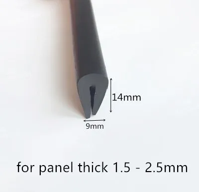 

Резиновая уплотнительная u-образная лента 14x9x14 мм для толщиной 1,5-2,5 мм, стеклянная Металлическая Автомобильная деревянная панель с краями, З...