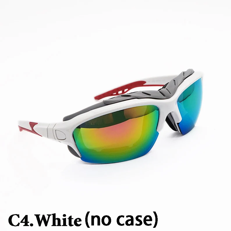 White no Case Новые профессиональные лыжные очки, очки для сноуборда, лыжные очки, уличные спортивные солнцезащитные очки, HD противотуманные очки для верховой езды, UV400 - Цвет: White no Case