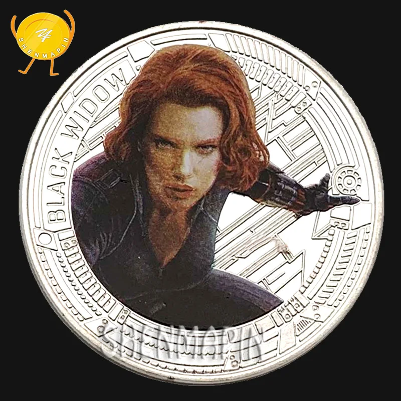 Мстители финальная битва памятная монета Marvel фильм коллекционные монеты Детский мультфильм анимационная игрушка Подарки на день рождения 7 шт