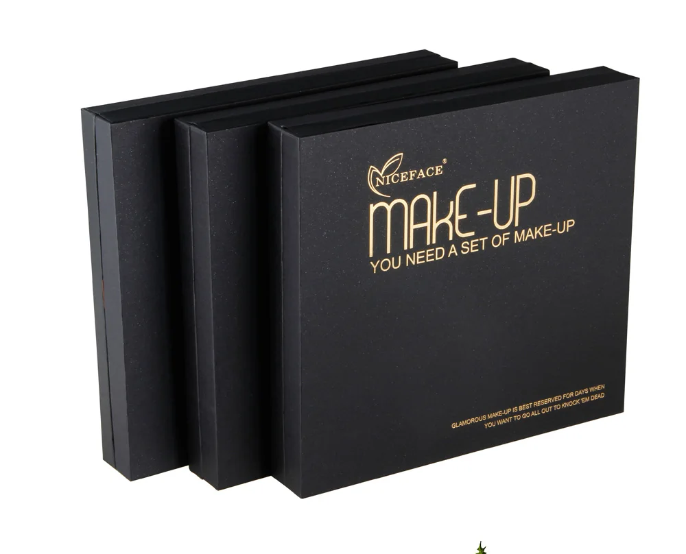 NICEFACE(лучший подарок) Makup набор инструментов 13 шт. Косметика для макияжа в том числе подводка для глаз матовая помада карандаш для бровей прессованная пудра