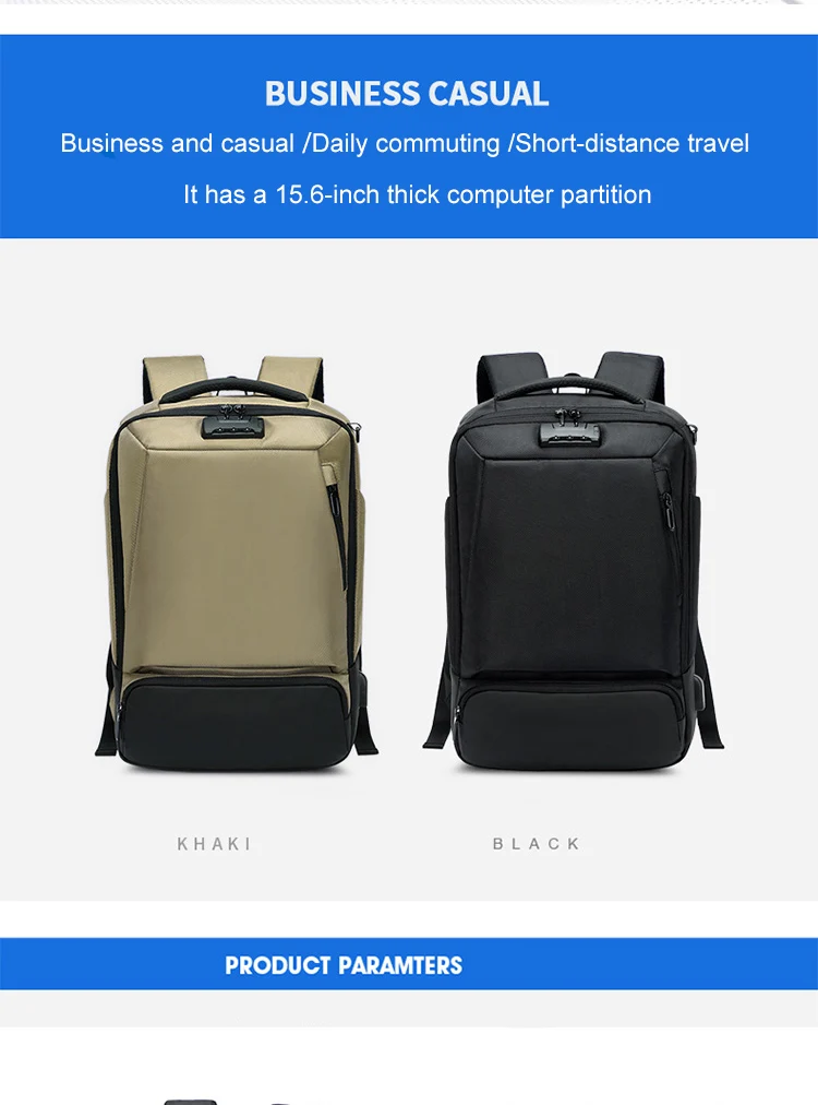 KEMY USB зарядка сумка для ноутбука Mackbook 15,6 дюймов Сумка для ноутбука водонепроницаемый Противоугонный рюкзак для ноутбука для мужчин школьная сумка