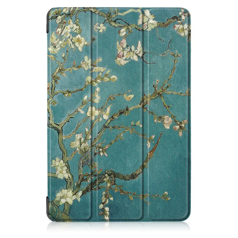 KST Apricot flower Чехол для samsung Galaxy Tab S4 10,5 T830 T835 SM-T830 SM-T835 10," Умный складной чехол-подставка для планшета с ремешком+ ручка - Цвет: KST Apricot flower