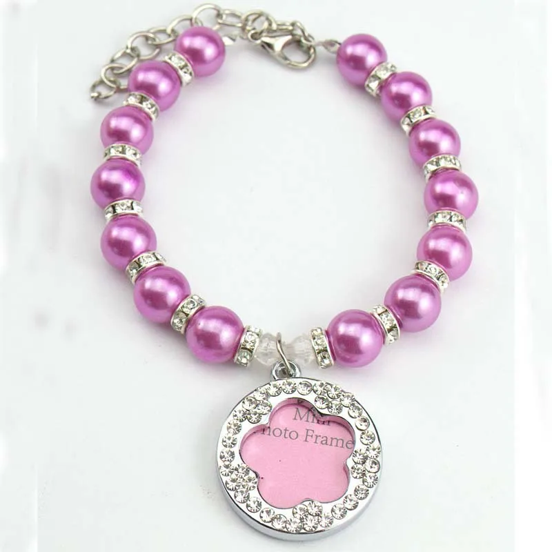 1000 шт./лот модное ожерелье для щенка собаки кошки копилка жемчужное аксессуары