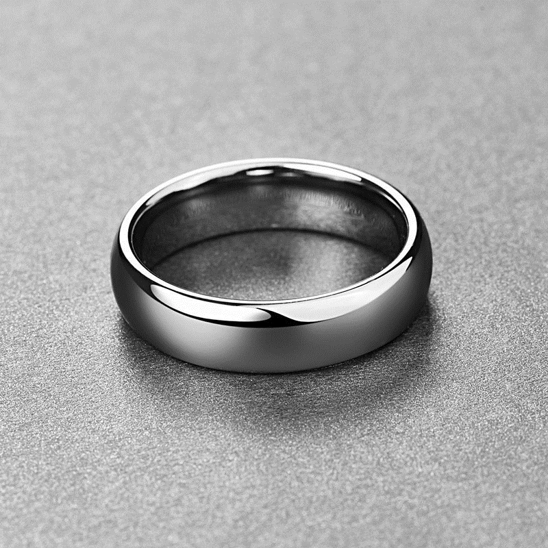 BONLAVIE классические мужские кольца 6 мм полировальные из карбида вольфрама для