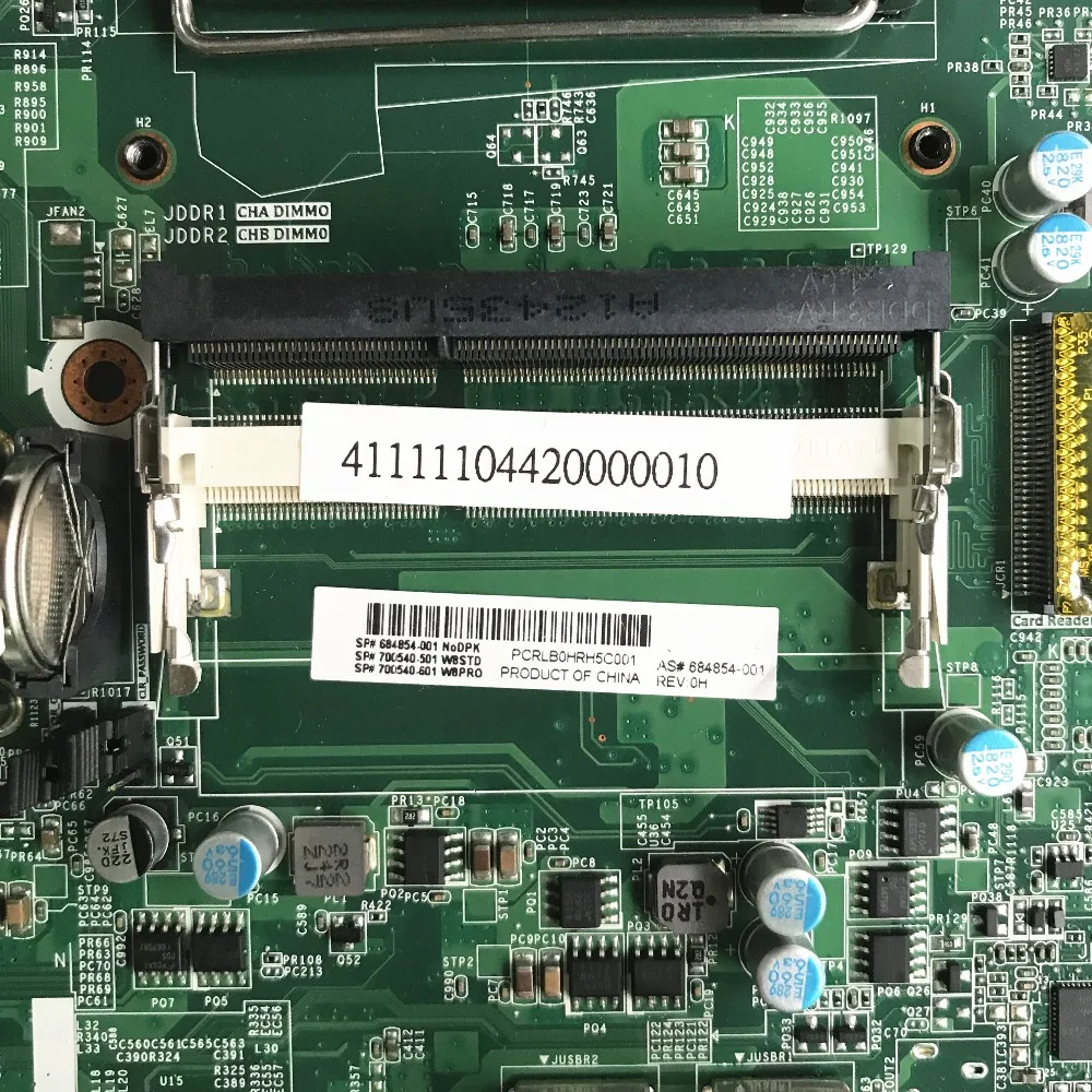 Для hp ENVY 20 20-D материнская плата AIO 684854-001 700540-002 700540-001 аккумулятор большой емкости LGA 1155 H61 DDR3 протестированы