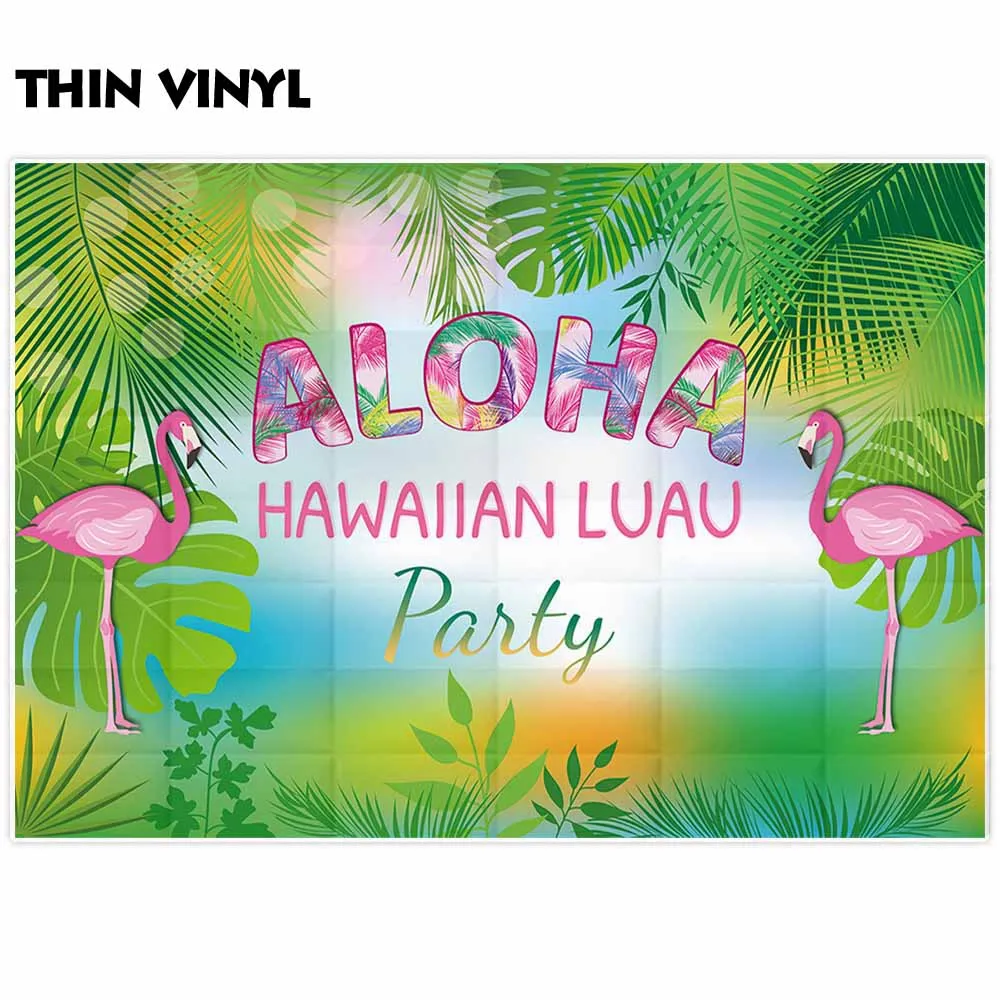 Allenjoy фон для фотостудии Фламинго Тропическое растение блеск боке Алоха