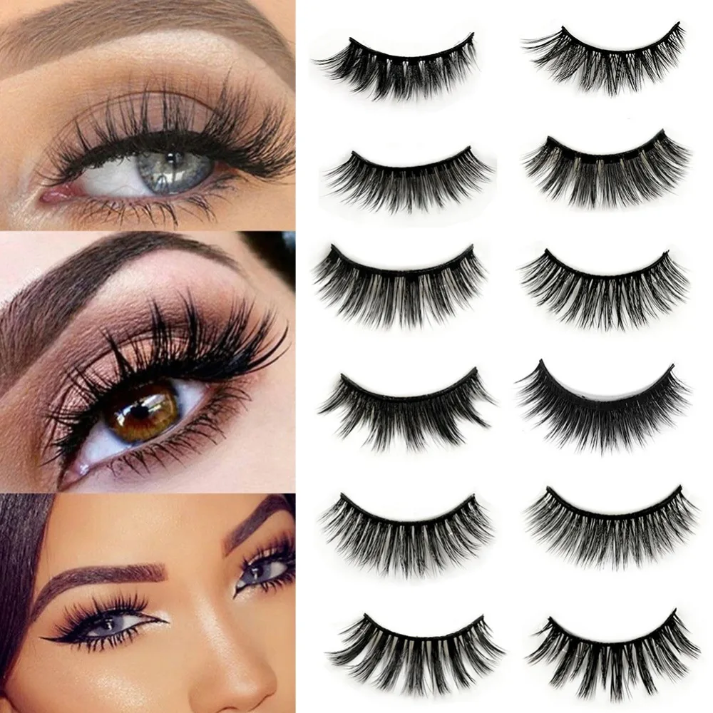 3 пары/компл. 3D толстые накладные ресницы для наращивания макияжа Супер