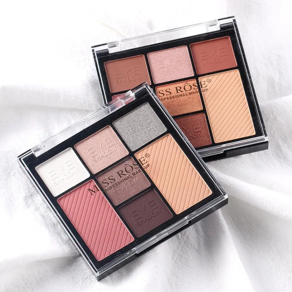 

48sets MISS ROSE seven-color pearl light matte eyeshadow and blush shaping facial combination of one beauty makeup tray