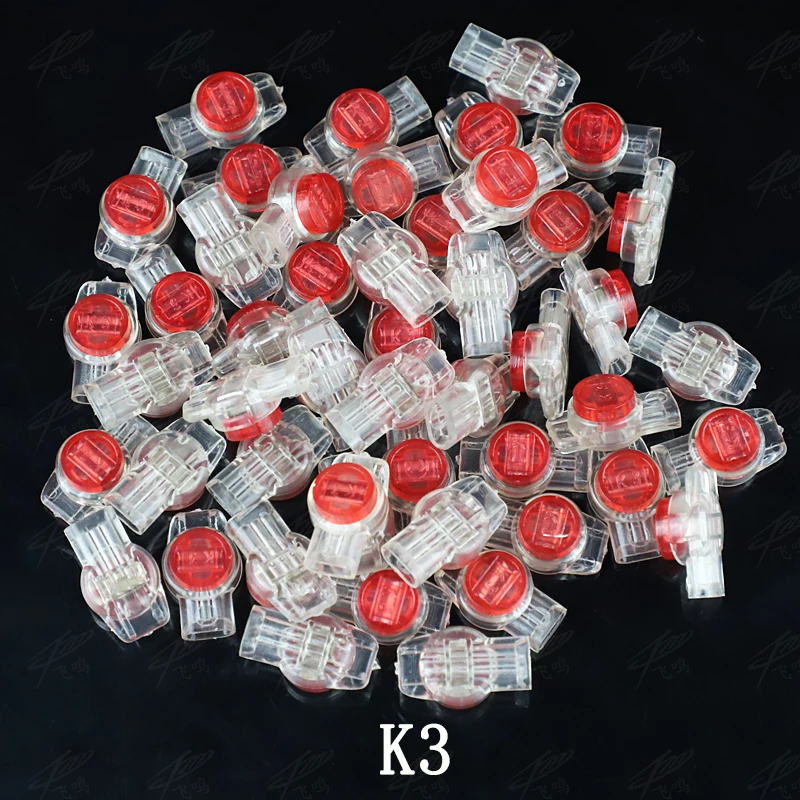 50 шт. Rj45 разъем обжимные соединительные клеммы K1 K2 K3 разъем водонепроницаемый проводка Ethernet кабель телефонный шнур терминалы