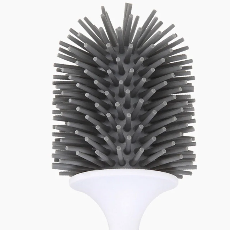 Щетка для унитаза с держателем Мягкая силиконовая кисть быстрой сушилка набор