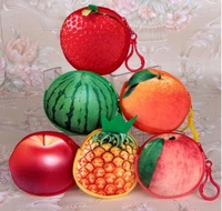 new design fruit wallets women coin purses children gifts mini watermelon bags female coin storage wallets