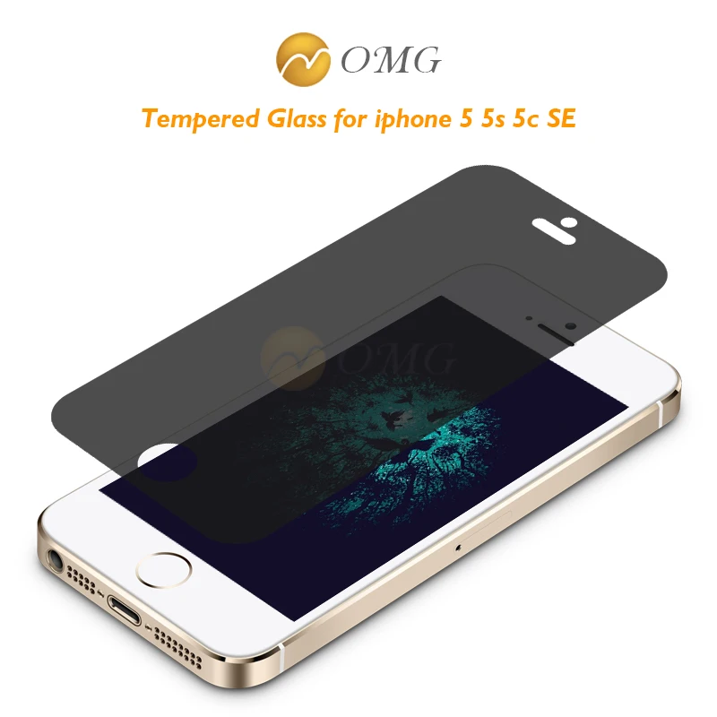 OMG защита от подглядывания экрана закаленное стекло для iphone 5 5S SE 5C Защитная