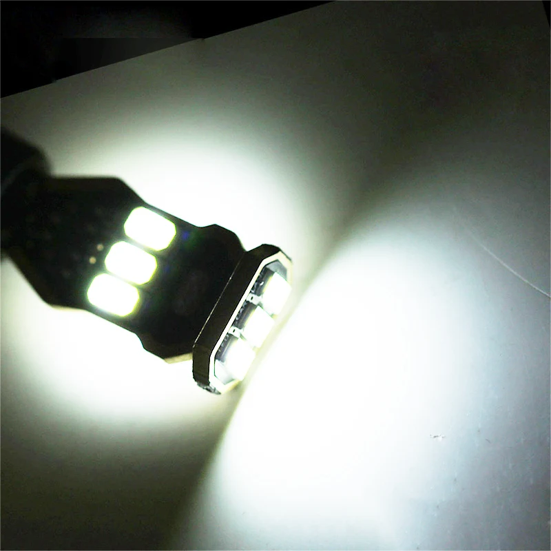 2 шт. W16W T15 Canbus светодиодные лампочки 912 921 920 неполярность 5630 9SMD led Автомобильный