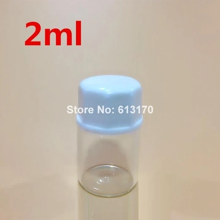

Бесплатная доставка 100/лот 2 мл прозрачные стеклянные бутылки 2CC мини небольшой образец флаконы для эфирного масла бутылка с белой восьмиуго...