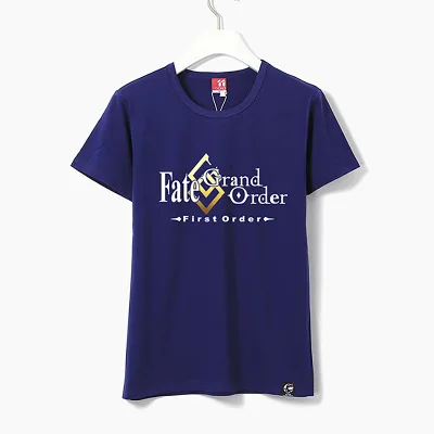 Футболка для косплея Fate/Grand Order, мужские и женские футболки с круглым вырезом для мальчиков, Повседневная футболка с принтом Fate/Stay Night, мужские футболки, топы - Цвет: 10