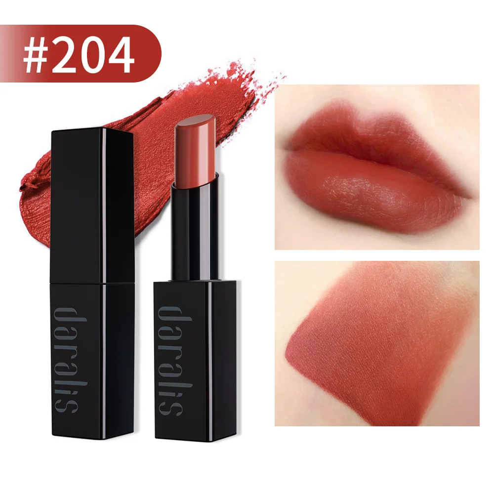 Dry Maple Leaf Daralis Matte Lipsticks Waterproof Long-lasting Matte Lipstick Lip Sticks Cosmetic Easy to Wear Matte Batom Makeup Lipstick - Цвет: Dry Maple Leaf
