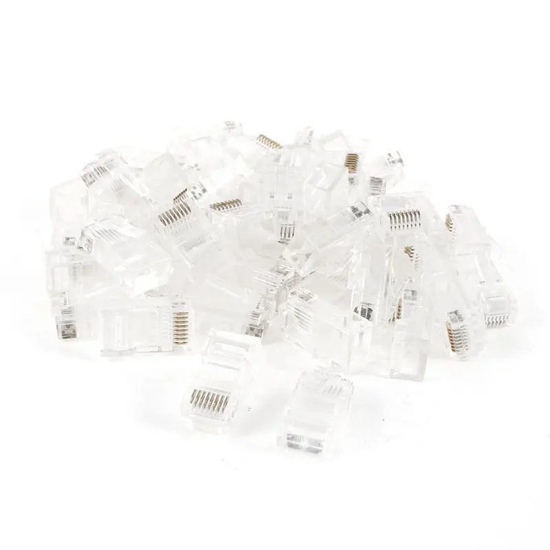 10 шт. RJ45 8P8C сетевой LAN CAT5E Cat5 Cat5e Интернет-разъем Модульный Штекер прозрачный |