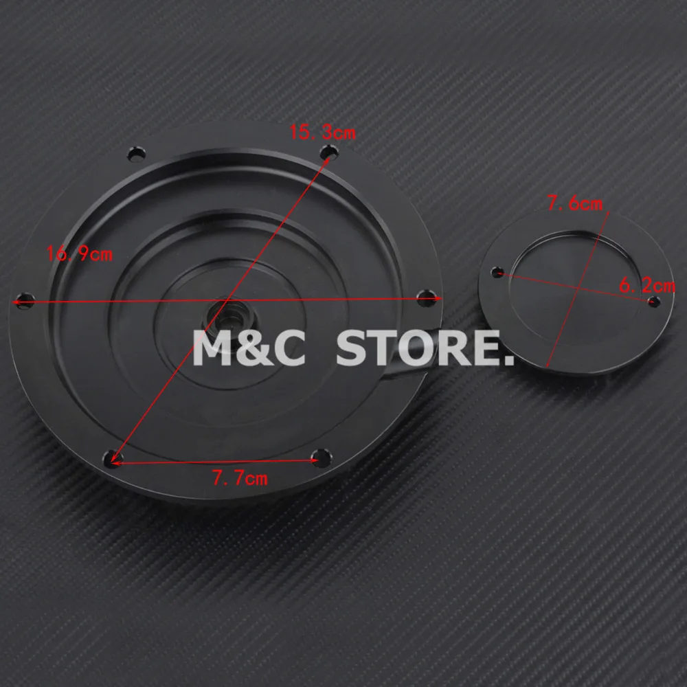 Мотоцикл черный крышка сцепления ГРМ 6 отверстий Крышка для Harley спортивный