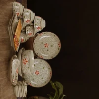 guci bowl set 31 tableware jingdezhen ceramic japanese underglaze color hand painted creative dish disc wedding gift