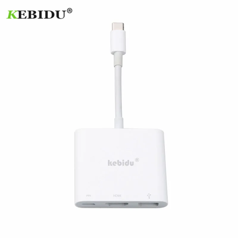 Переходник с USB C на HDMI совместимый кабель преобразователь 3 1 Type зарядка от