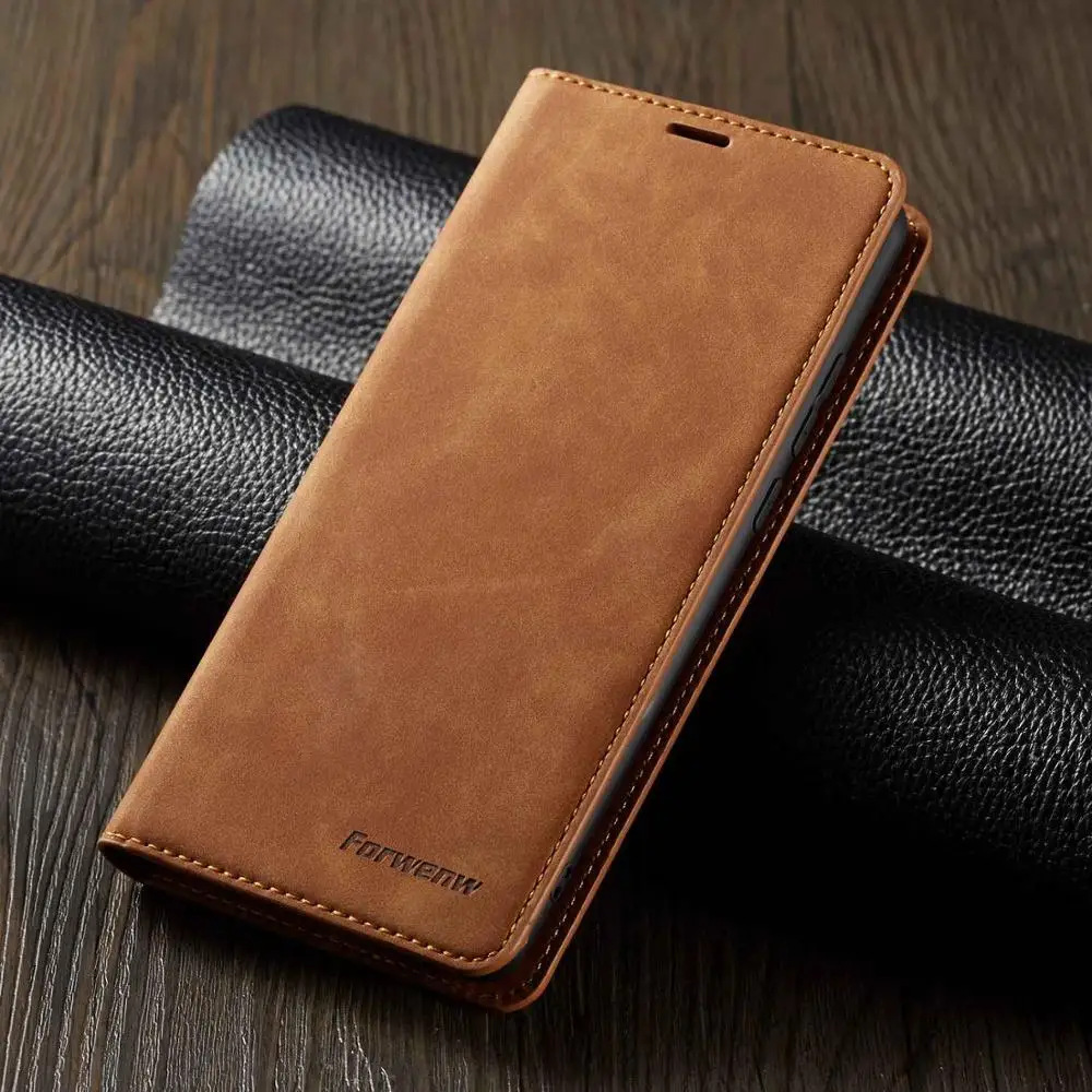 Хаки Роскошный кожаный флип-чехол на магните для huawei P30 P30 Lite силиконовый чехол с держатель для карт чехол для huawei P30 Pro Coque Funda - Цвет: Хаки