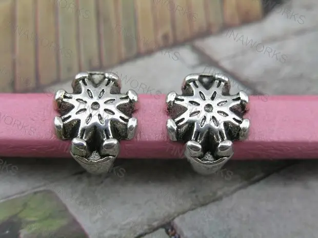 

Бесплатная доставка 30 шт. 10.4x6.4мм Античный Серебряный Руль слайдер прокладки для лакричная кожа -- PAT164