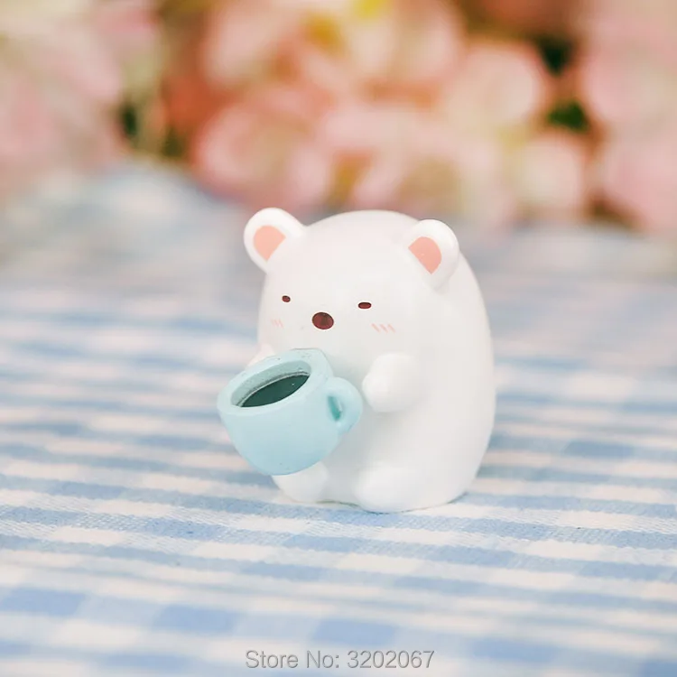 8 шт./лот Sumikko уголок Сан х игрушка 4 см Kawaii Мультфильм животное ПВХ Фигурки для