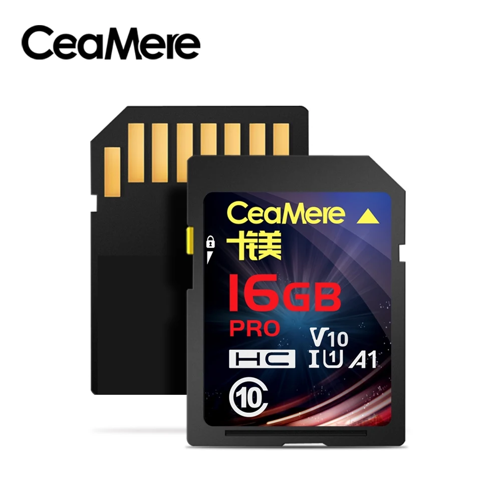 CM02112-16GB CeaMere, sd карта, 256 ГБ, 128 ГБ, 64 ГБ, 32 ГБ, 16 ГБ, XC, HC, карта флэш-памяти, класс 10, UHS-I, Micro sd карта, 128 ГБ, для камеры, Прямая поставка - Емкость: CM02112-16GB