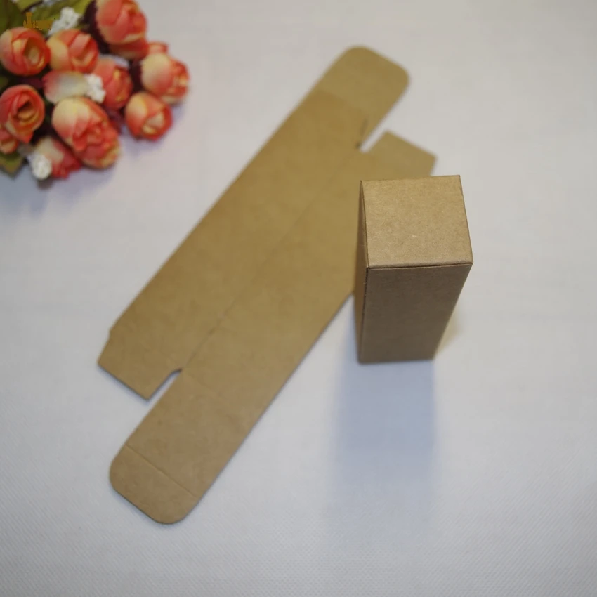 100 шт./лот 1 7x1 7x12 4 см коробка из крафт бумаги/белой бумаги сделай сам флакон для