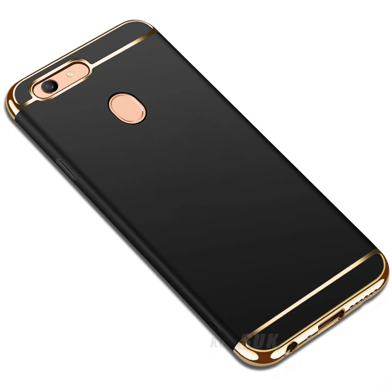Чехол для OPPO F7 Роскошный чехол задней панели с электронным покрытием 3 в 1 жесткий