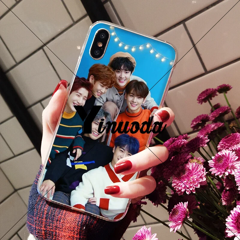 Yinuoda KPOP ASTRO K POP в форме сердца Новое поступление Прозрачный чехол для мобильного