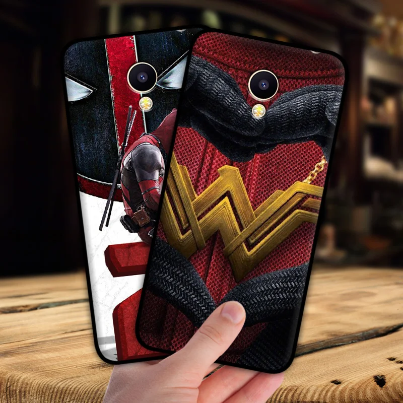 Чехол mosirui для Meizu meilan A5 M5C чехол Marvel hero Deadpool Человек-паук Черная пантера Халк
