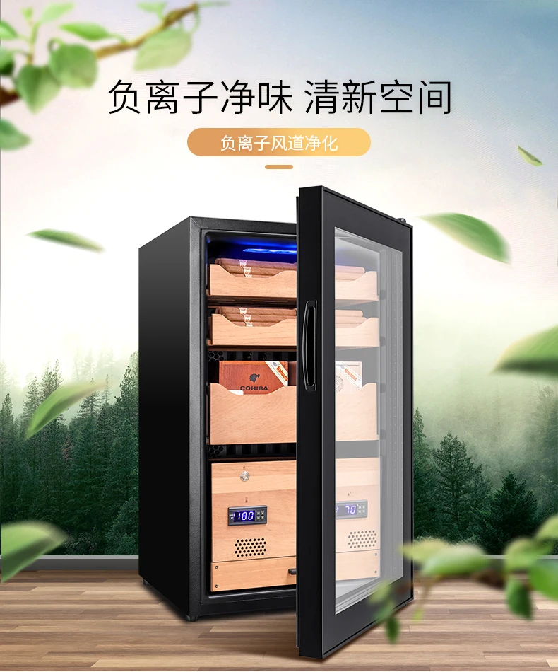 FUKE шкафчик для хранения сигар "humidor" светодиодный свет хьюмидор кулер шкафчик фирмы "humidor" сигары кулер FK-339C