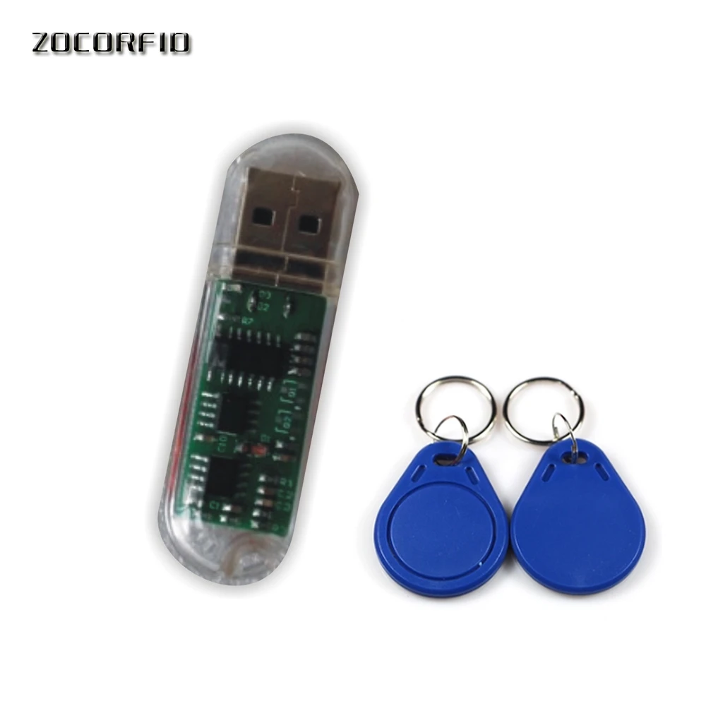 USB без привода MINI125KHZ EM4305 карты Писатель/RFID Копир/Дубликатор + 5 шт. карт английское