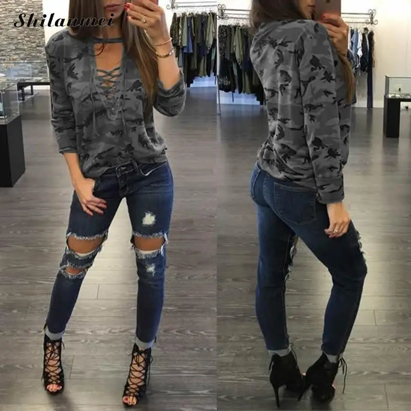 Пикантные открытые на шнуровке повязки блузка с треугольным вырезом женские