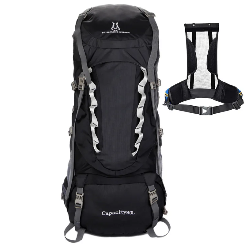 FLAME HORSE Outdoor Mountaineering Backpack 80L Camping Hiking Travel Bag Rucksack Shoulder | Спорт и развлечения