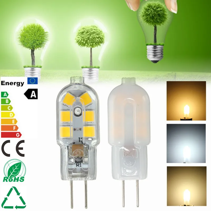 Светодиодная лампочка G4 2 Вт 2835 SMD 12 светодиодная лампа с нерегулируемой яркостью