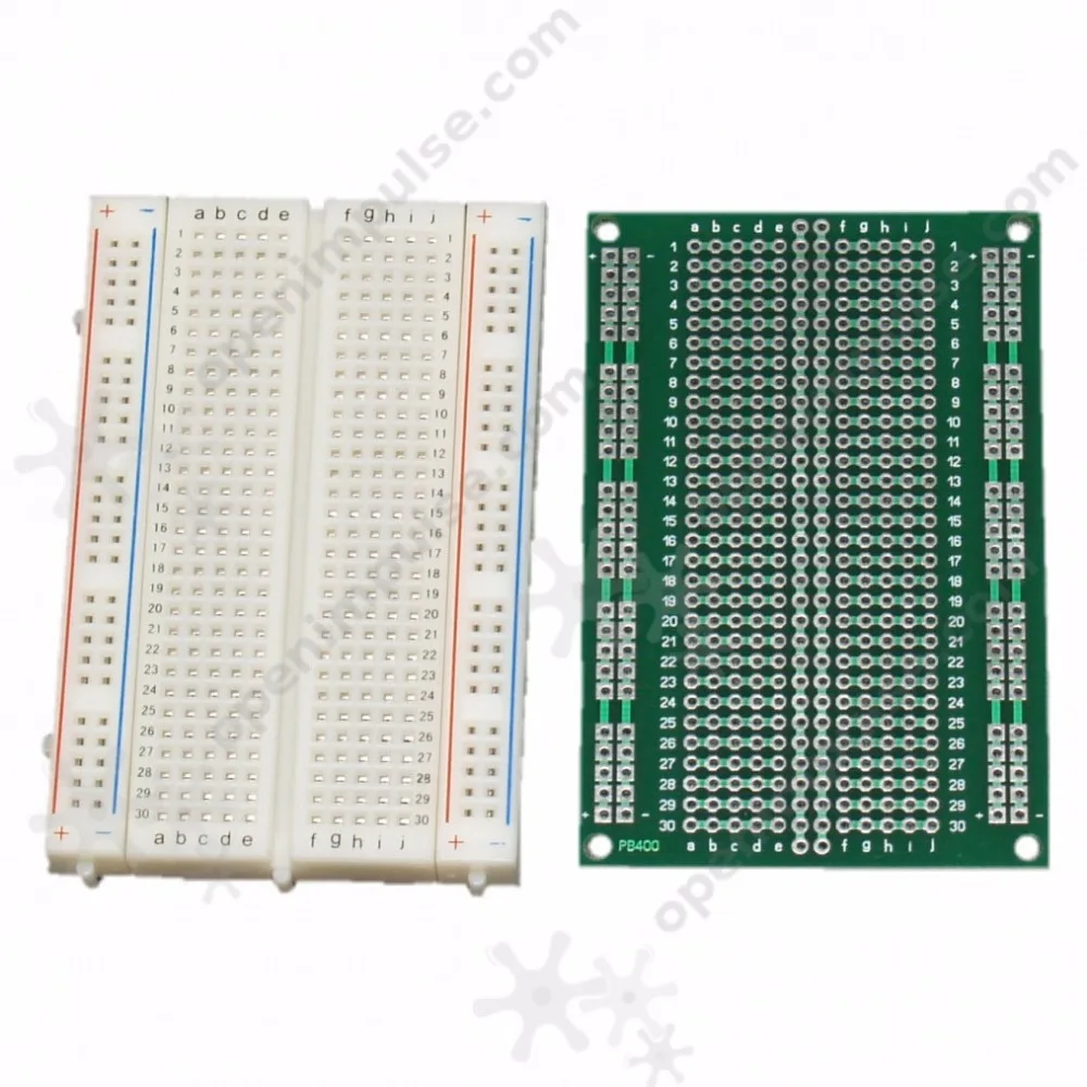 2 шт. Высококачественная макетная доска (400 точек)|breadboard 400|breadboard 400 2pcsbreadboard point |