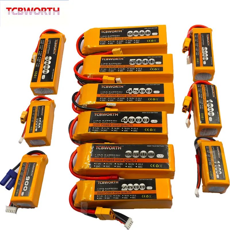 TCBWORTH 4S 14 8 V 3000 мА/ч 40C Max 80C дрона с дистанционным управлением LiPo Батарея для РУ