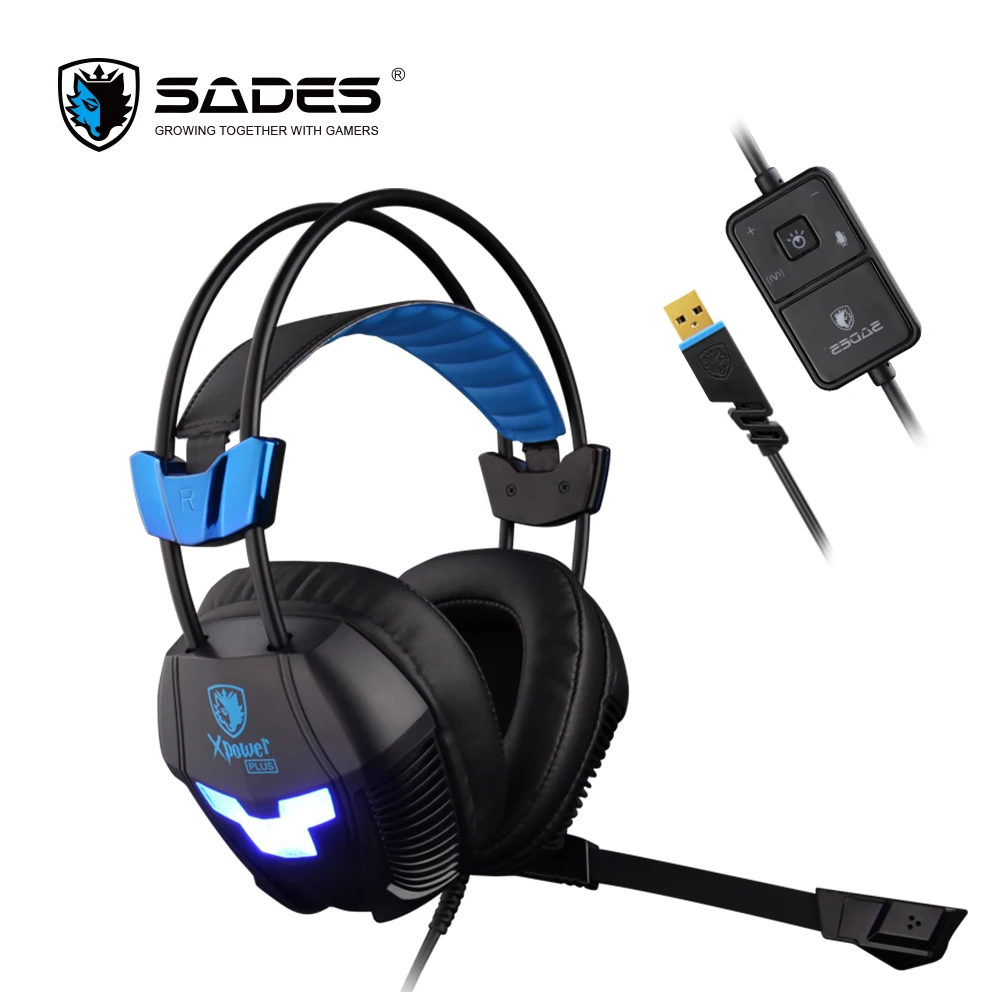 SADES XPOWER плюс 2 уровня вибрации стерео звук гарнитура наушники шлем подвеска оголовье