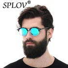 Солнцезащитные очки-авиаторы Ray круглой формы для мужчин и женщин, роскошные дизайнерские винтажные поляризационные, в металлической оправе, в стиле ретро, для вождения