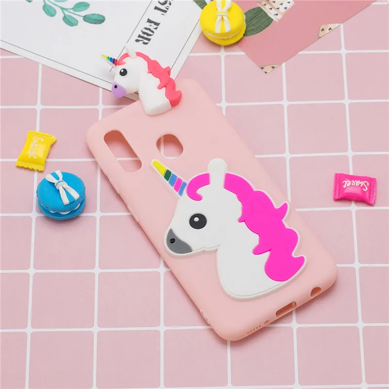 Чехол для samsung Galaxy A20e, чехол для samsung A20E A 20e A202, чехол, 3D единорог, панда, кукла, игрушка, мягкий силиконовый чехол для телефона s