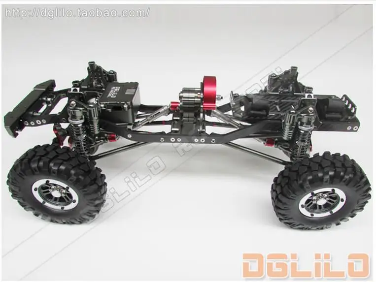 Осевая рама SCX10 обновленная 1/10 RC Rock Crawler алюминиевая с ЧПУ и карбоновая | Игрушки
