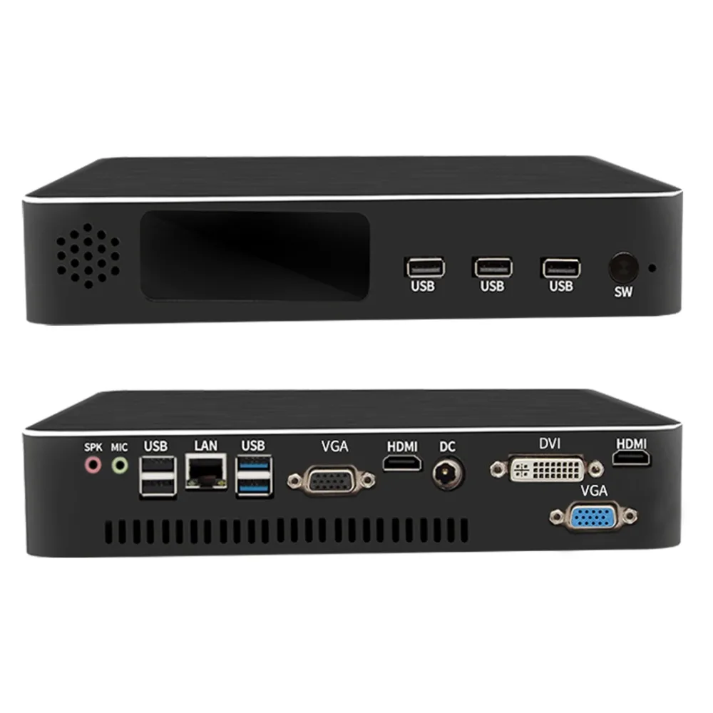 Intel четырехъядерный Процессор i3 8100 HTPC мини ПК с HDMI DVI 4K игровой компьютер Поддержка 2G GTX1030 выделенная карта мини ПК