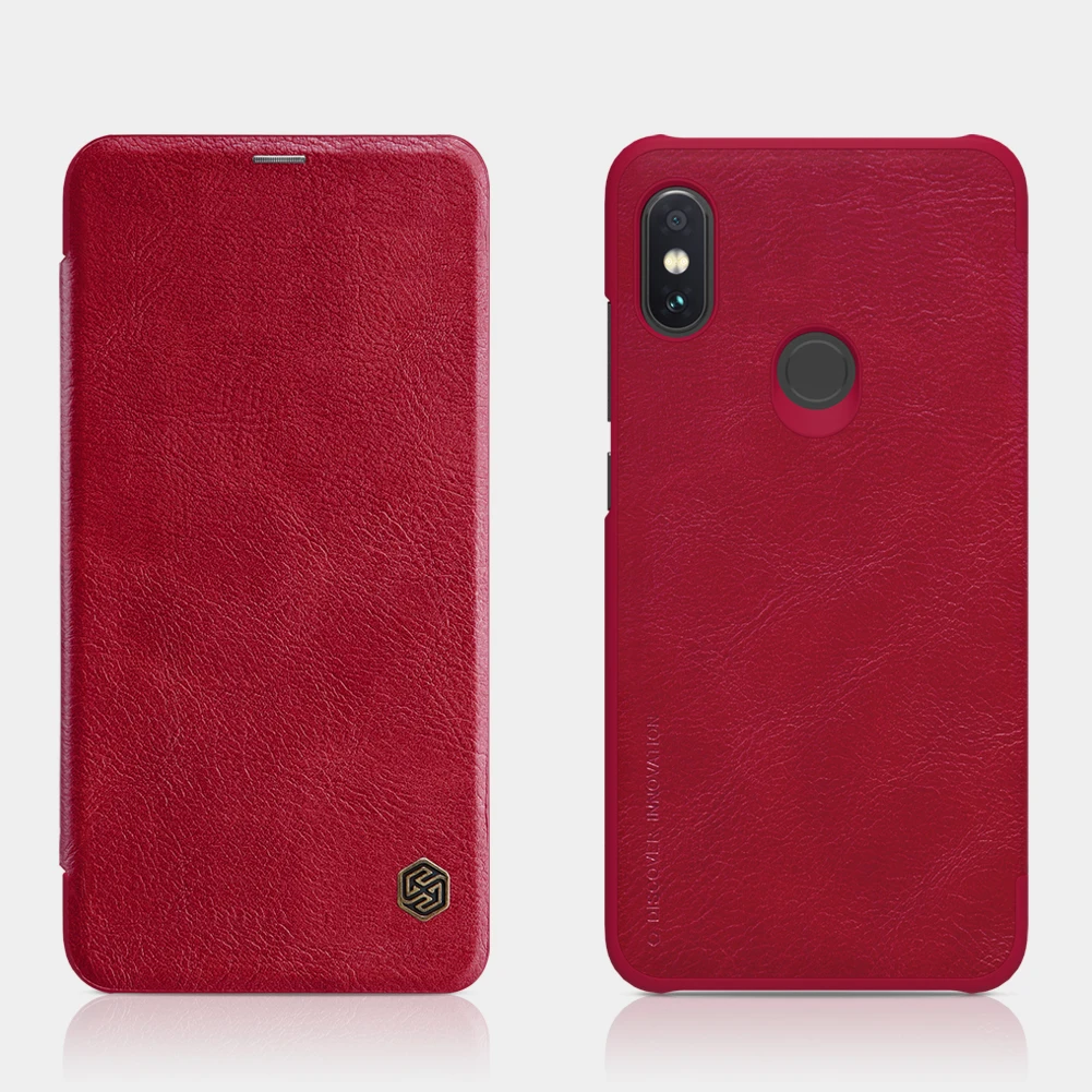 Чехол-накладка для Xiaomi Redmi Note 6 Pro, серия Nillkin Qin, чехол-книжка из искусственной кожи для Xiaomi Redmi Note 6 Pro