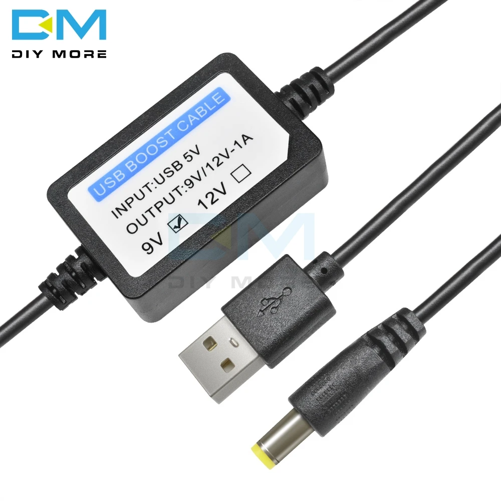 5 в постоянного тока до 9 В постоянного тока/12 в 1 А, USB зарядка, повышающий мощность, повышающий кабель, повышающий USB конвертер, адаптер, провод, компонент с повышающим трансформатором