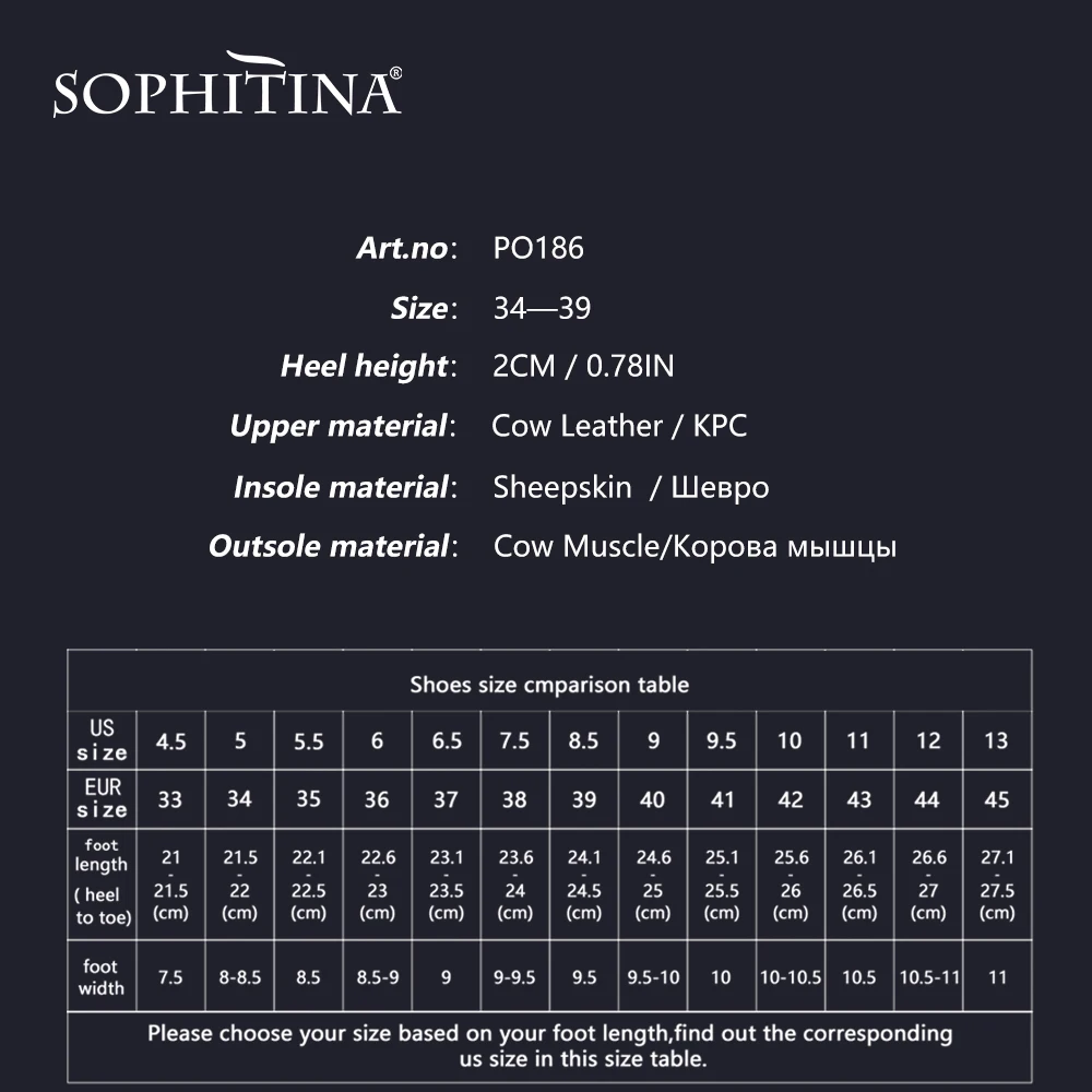 SOPHITINA/Элегантные женские босоножки с острым носком Высококачественная Офисная
