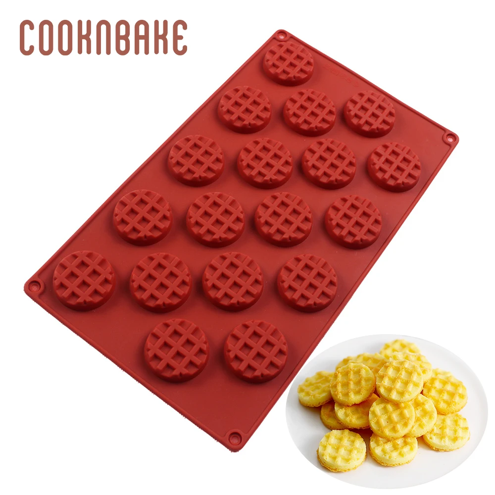 COOKNBAKE силиконовая форма для вафельного печенья выпечки тортов круглое печенье